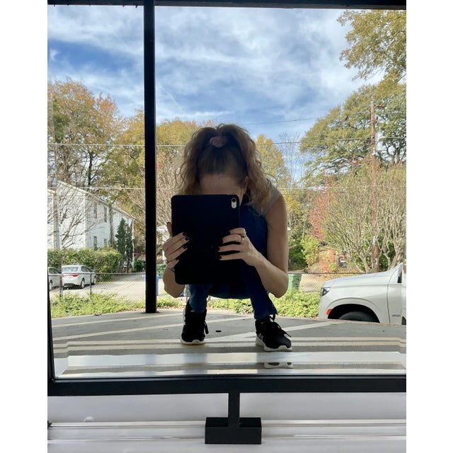 Modern Modern Iron and Acrylic Wall Mirror For Sale - Image 3 of 4