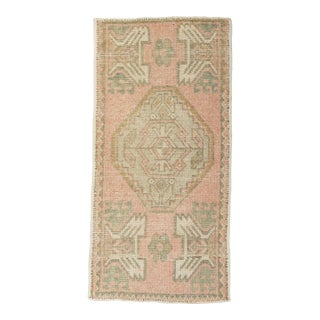 Turkish Mini Rug Oriental Hand Knotted Vintage Rug 1'7" x 3'2" #21161 For Sale