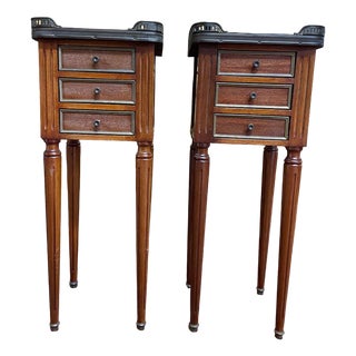 Louis XVI Style Bedside Tables, Set of 2 For Sale