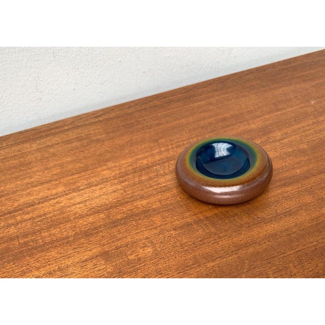 Blue Mid-Century German Bowl from Hutschenreuther, 1960s For Sale - Image 8 of 15