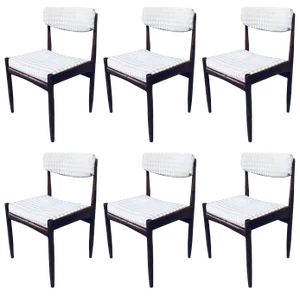 Mid-Century Scandinavian Teak Dining Chair Set, 1960s, Set of 6
