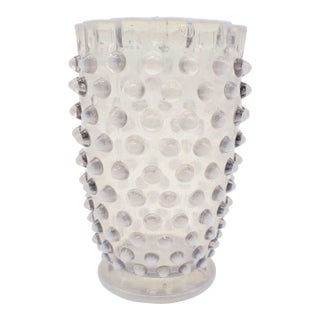 Antique Elson Dew Drop Hobnail Celery Vase, French Opalescent Glass, 1887 For Sale
