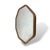 Vintage Oak Octagonal Wall Mirror For Sale - Image 5 of 8