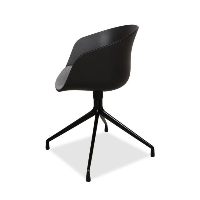 AAC20 Chairs in Grey and Black Plastic from Hay, Set of 12 For Sale - Image 16 of 18
