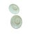 Vintage Japanese Satsuma Style Tea Set Hand Painted Floral Crackle Glaze Green Handles - Set of 7 For Sale - Image 9 of 12