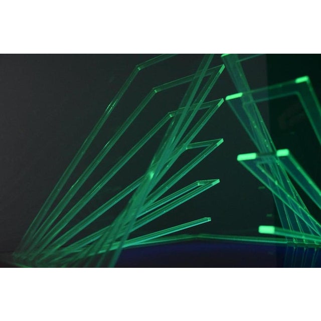 Teos Cube Illuminated Sculpture by James Rivière, 1970 For Sale - Image 3 of 14