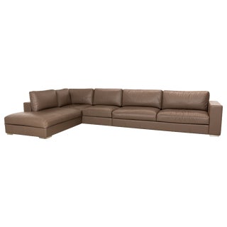 Cenova Leather Corner Sofa from Boconcept For Sale