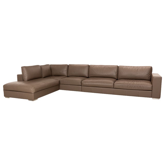 Cenova Leather Corner Sofa from Boconcept For Sale