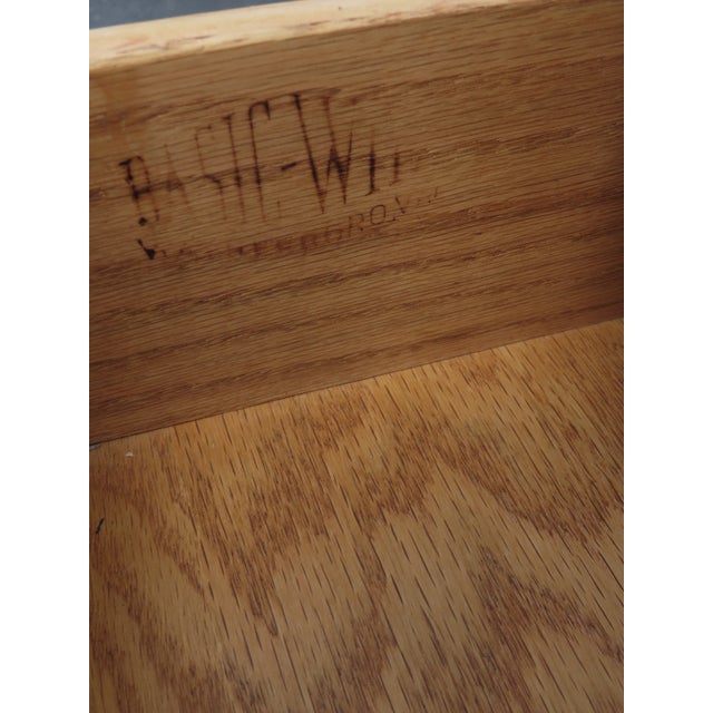 Basic Witz Mid Century Modern Burlwood Nightstands Bedside Tables a Pair 6577 For Sale - Image 10 of 15