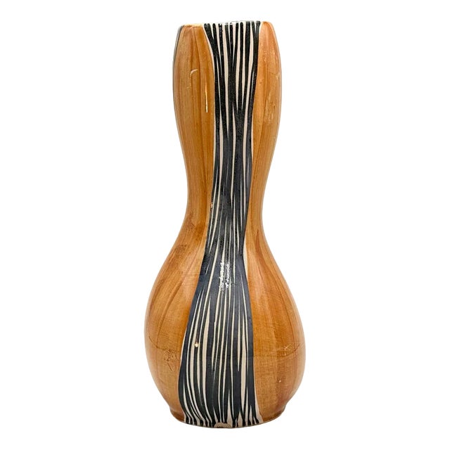 Mid-Century No 244 Faience Vase by Wit Płażewski, 1960s For Sale