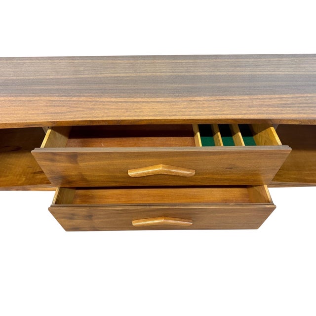 Brown Mid-Century Modern Young Manufacturing Walnut Sideboard For Sale - Image 8 of 11