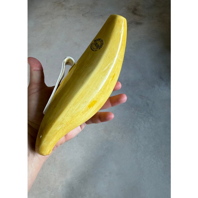 Italian Glazed Ceramic Banana Sculpture (After Warhol) (After Maurizio Cattelan) For Sale - Image 9 of 18