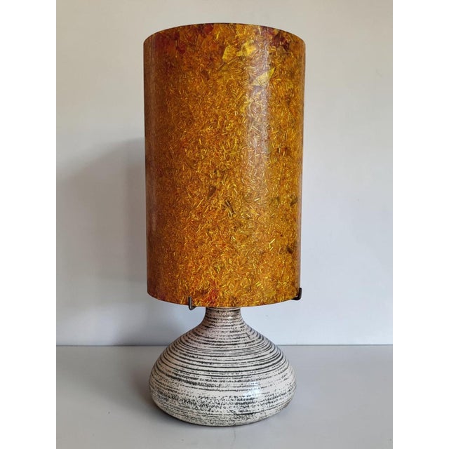 Vintage Ceramic Lamp from Accolay, France, 1970s For Sale - Image 10 of 10