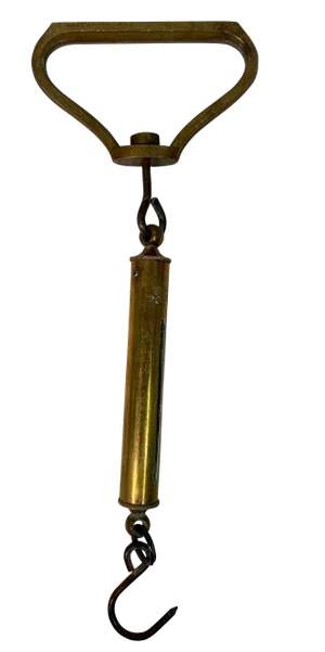 Antique Brass Salter 30 Lb. Spring Balance Fishing Scale From England