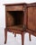 Bedside Table in Dark Wood with Brass Mounts and Tapered Legs, 1940s For Sale - Image 9 of 12