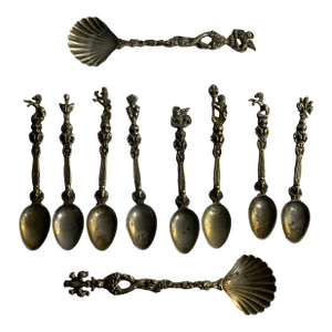1960s Mid-Century Demitasse Spoon - Set of 10