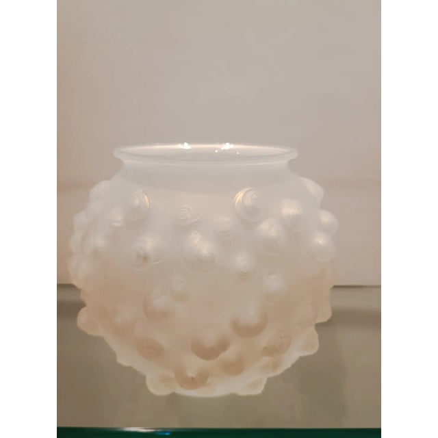 Palissy Vase in White Glass by René Lalique for Lalique, France, 1926 For Sale - Image 9 of 10