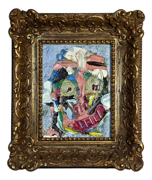 Vin Sculptras, Self-Portrait, 2016, Oil on Canvas, Framed