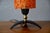 Orange Vintage Table Lamp with Orange Frosted Acrylic Shade and Brass Tripod Base, 1960s For Sale - Image 8 of 11