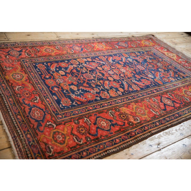 Old New House Antique Kurdish Hamadan Rug - 3'9" x 5'10" For Sale - Image 4 of 11