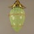 Art Nouveau Viennese Pendant Lamp with Uranium Vaseline Glass Shade, Austria, 1920s For Sale - Image 6 of 9