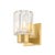 Glass Mitzi Danae 4.25 in. 1 Light Bath and Vanity in Aged Brass Finish For Sale - Image 7 of 7