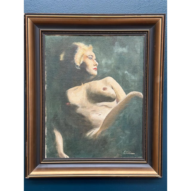 Erix, Nude Female Study, Oil Painting on Panel, Framed For Sale - Image 8 of 18