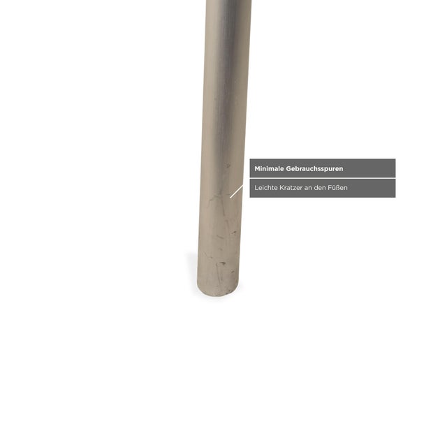 Metal Silver Grey Metal & Glass Table from Rolf Benz For Sale - Image 7 of 13