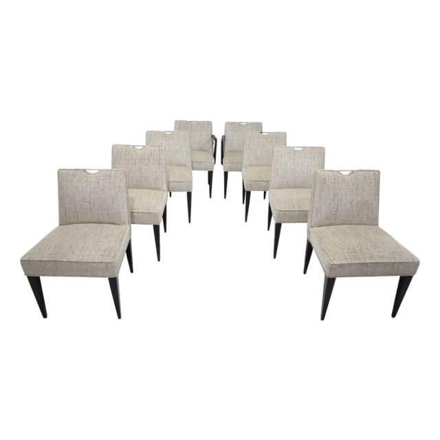 Edward Wormley for Dunbar Dining Chairs, Set of Eight – Linherr Hollingsworth Upholstery For Sale