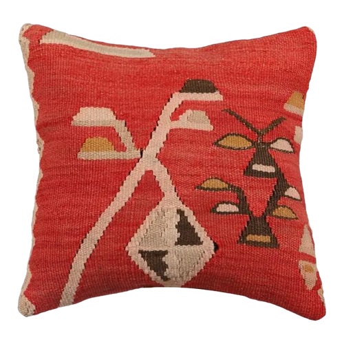 Turkish Kilim Rug Pillow Cover