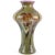 Gorgeous, and large, vintage Murano hand blown opalescent "Chalcedony" surface Italian art glass vase with large flowers...