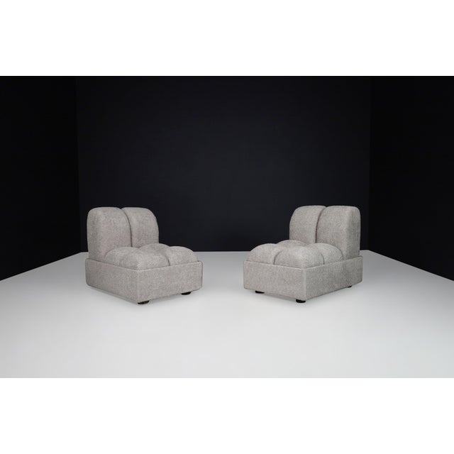 Vintage Italian Modular Sofa or Lounge Chairs, 1970s, Set of 4 For Sale - Image 12 of 18