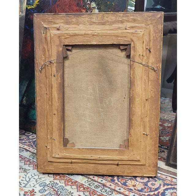 Textile Fine Antique Oil Painting Signed Wine Tasting For Sale - Image 7 of 14