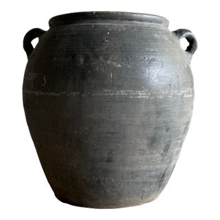 Vintage Style Matte Oil Pottery #92e For Sale