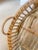 Wood Vintage Rattan Tray Tables, Glass Insert, a-Pair For Sale - Image 7 of 14