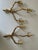 Gold Vintage Bronze-Gold Three-Light Wall Sconces from Arlus, 1960s, Set of 2 For Sale - Image 8 of 18