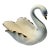 Late 20th Century Lenox Porcelain Swan Salt Cellar For Sale