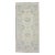 Early 21st Century Cream & Blue Floral Design Handwoven Wool Turkish Oushak Runner 4'10" X 9'8" For Sale