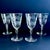 Beautiful set of 4 wine glasses by Libbey in the iconic Embassy pattern, dating to the 1950s. These mid-century glasses...