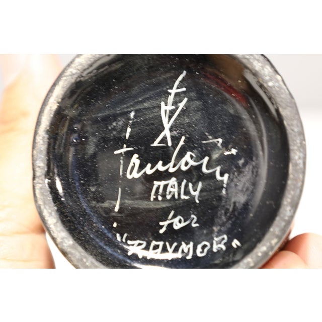 Mid 20th Century Marcello Fantoni for Raymor Glazed Ceramic Vase, Signed For Sale - Image 5 of 8