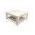 Chinese 1990s Asian White Wash Square Coffee Table For Sale - Image 3 of 6