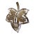 1951 Trifari Alfred Philippe Leaf Brooch Diamanté Pavé For Sale