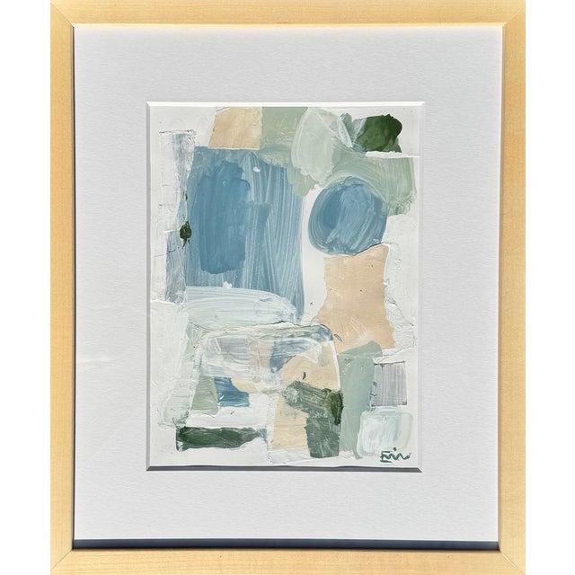 Original Framed Collage - "Building Blocks Ii" For Sale