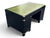 Antique British Campaign Style Executive Desk With Green Leather Writing Top For Sale - Image 12 of 15