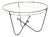 Vintage Steel and Brass Coffee Table from Edward Ihnatowicz, 1950s For Sale