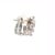 Metal Friedman Diamond Gold Cluster Earrings 18k White Marquise and Round Cut, 2 pieces For Sale - Image 7 of 9