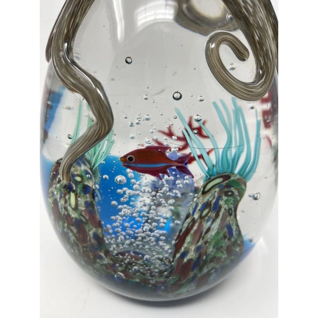 Large Murano Glass Aquarium With Octopus For Sale In Naples, FL - Image 6 of 10