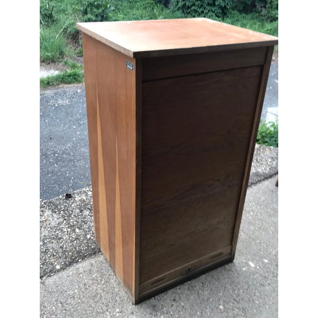 Industrial Tambour Front Cabinet, 1950s For Sale - Image 12 of 15