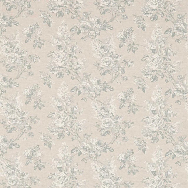 Sanderson Sorilla Damask Fabric in Eggshell/Linen For Sale