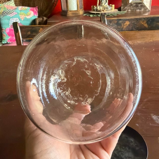 A Nice Antique Blown Glass Storage Container With Tin Lid, Circa 1850 For Sale - Image 13 of 15